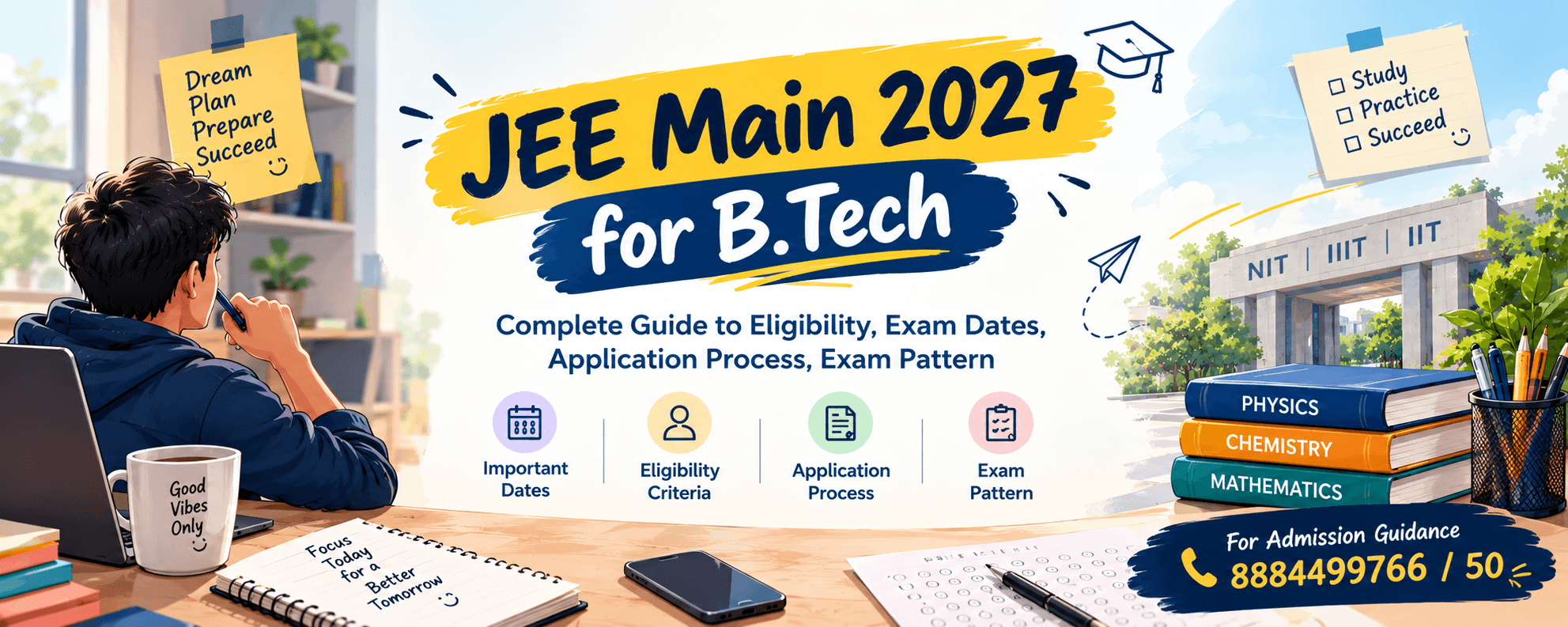 JEE Main 2027: Complete Guide to B.Tech Entrance Examination, Eligibility, Important Dates and Exam Pattern