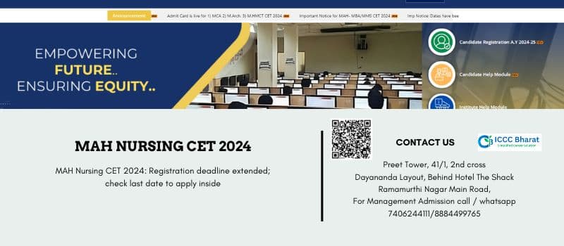 MAH Nursing CET 2024 Registration Deadline Extended: A New Opportunity for Aspiring